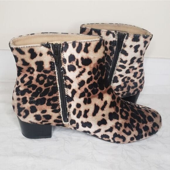 Faux Fur Leopard Booties - Picture 4 of 5